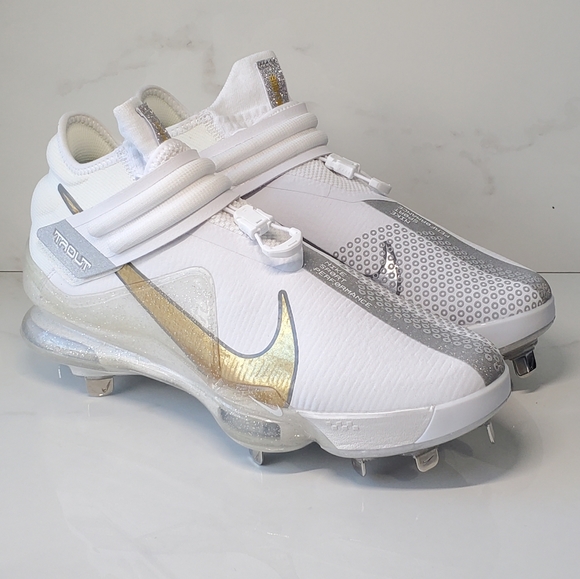 Nike Force Zoom Trout 7 White Baseball MIKE TROUT Softball